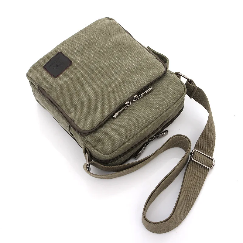 2021 new Korean canvas diagonal bag men's fashion outdoor multifunctional shoulder bag wallet canvas bag