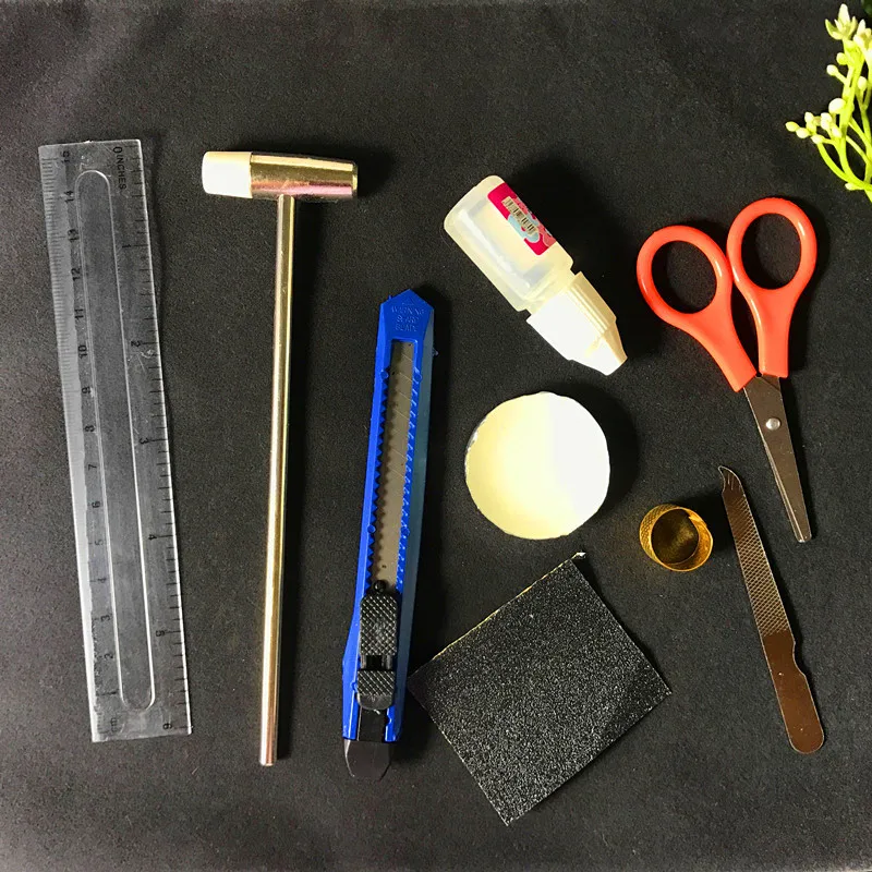 

Diy Manual Assembly Special Tool Set Art Knife Scissors Tweezers Ruler Glue