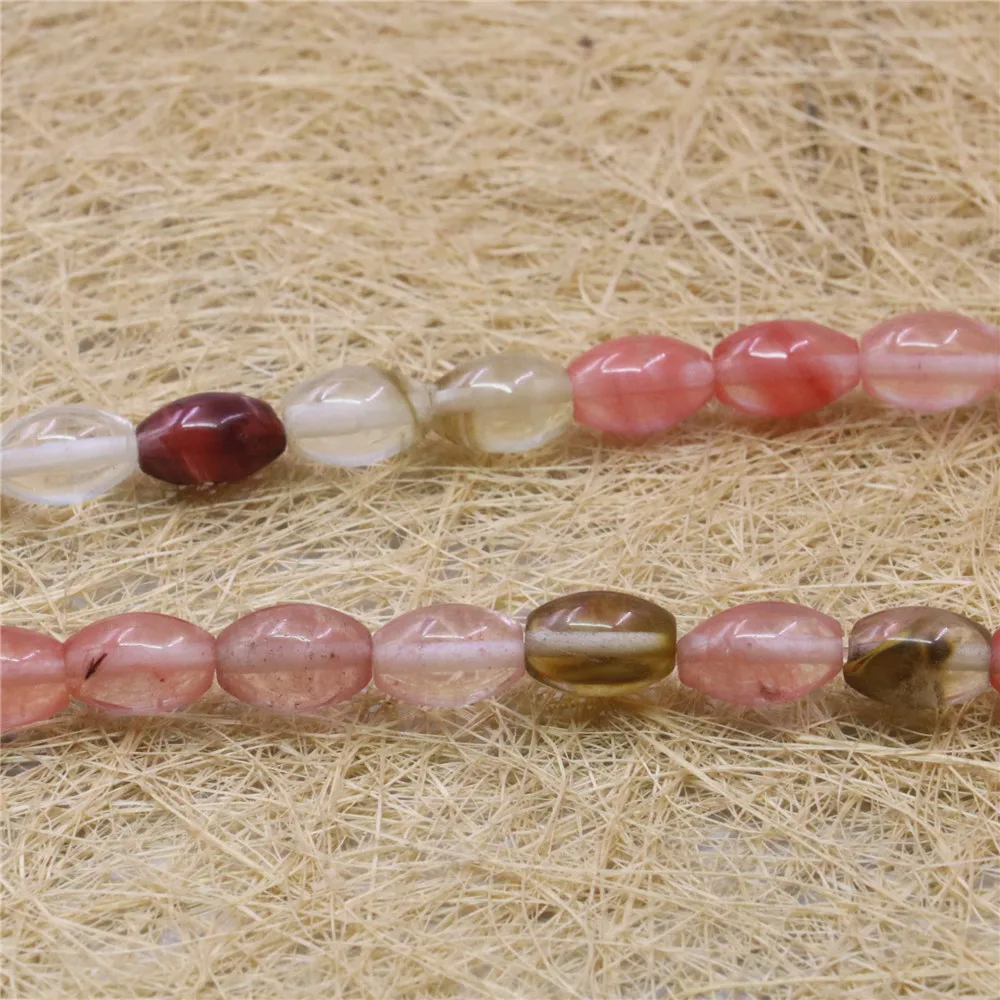 Бусины Из Натурального арбуза турмалина 8x12 мм 15 дюймов B492 | Украшения и