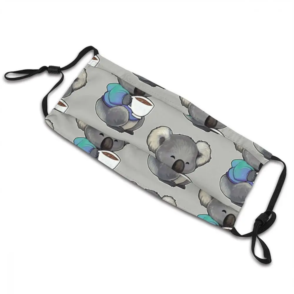 Неодноразовая маска для лица с изображением медведя Koala пыленепроницаемый