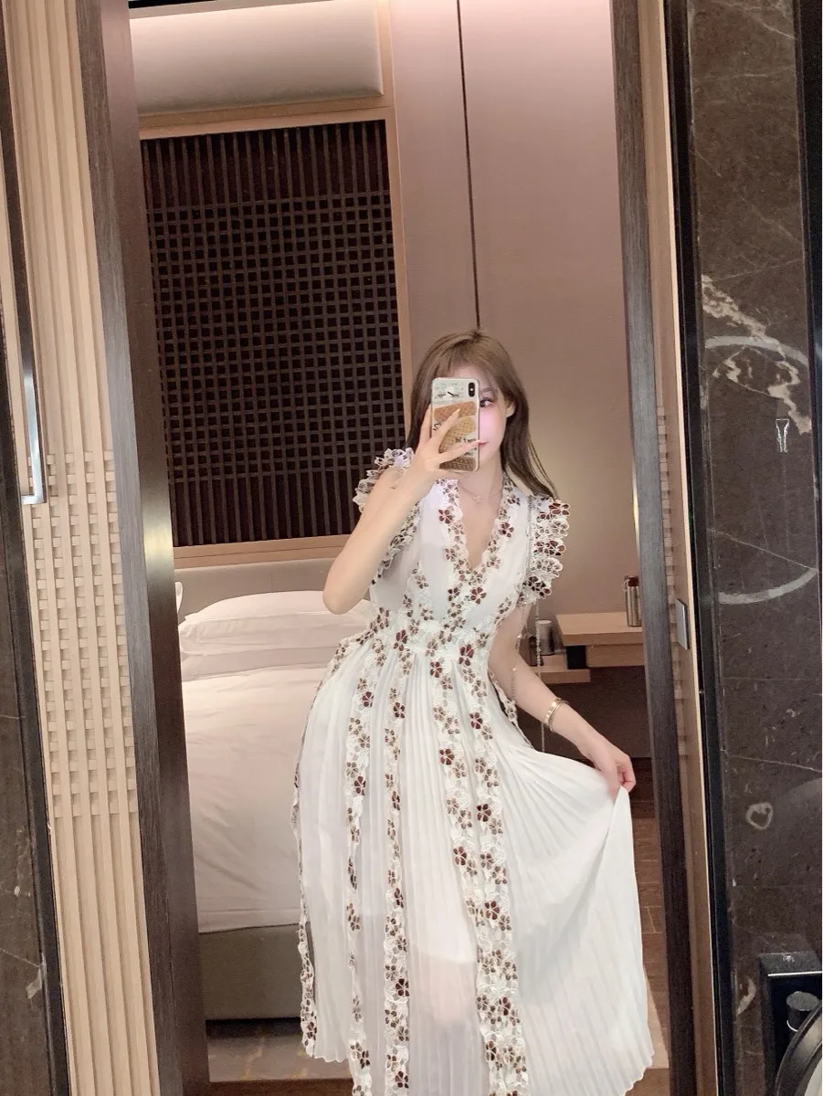 Женское платье в дворцовом стиле Feifei белое длинное для вечевечерние во