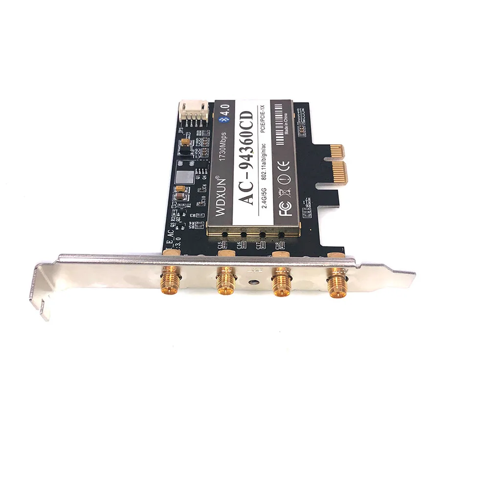 4 антенны двойная частота 1750 Мбит/с 802.11ac BCM94360 wifi + Bluetooth 0 ''pcie macos BCM4360CD для MAC