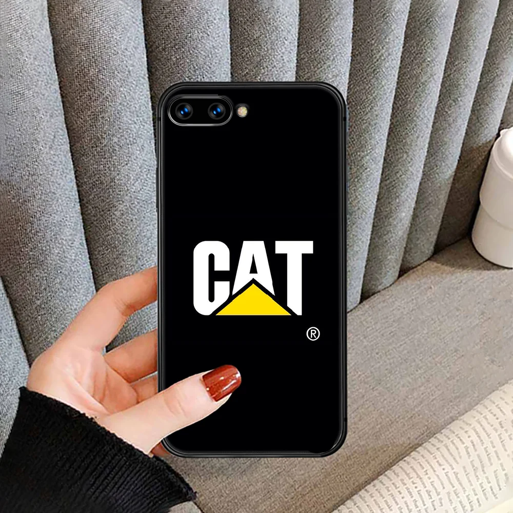 

Caterpillar CAT Phone Case For HUAWEI honor nova 5 7 8 9 10 20 30 A C T I X Lite Pro black Etui soft prime painting cover