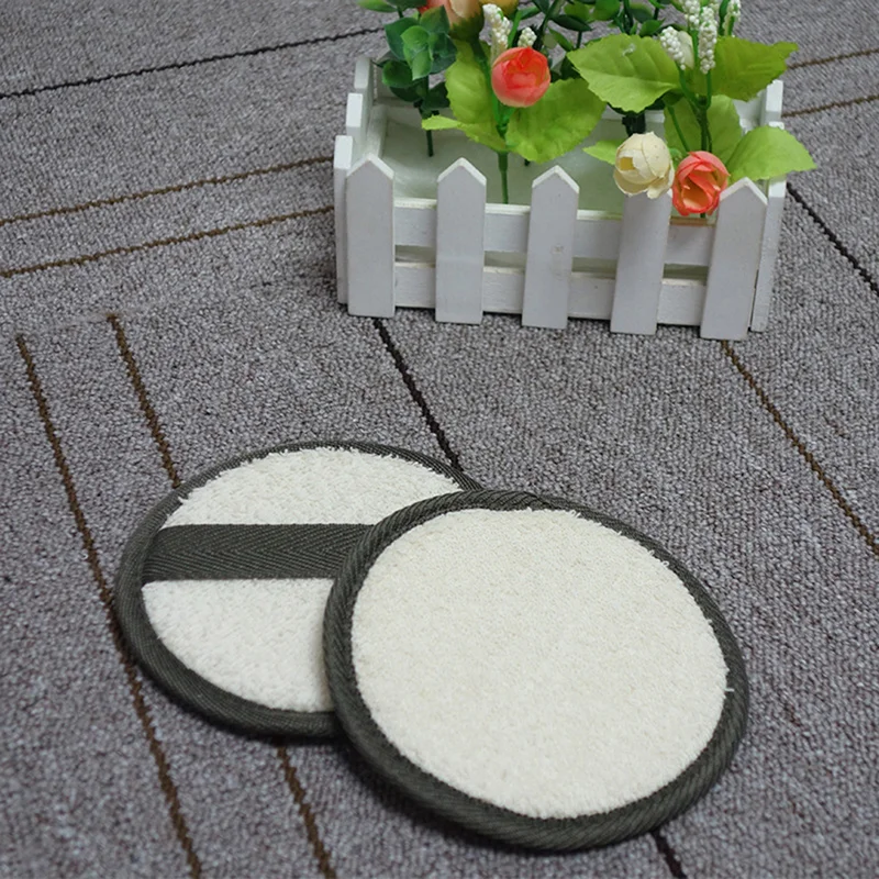 

Body Bath Shower 1x Natural Loofah Luffa Sponge Face Spa Exfoliator Scrubber Pad Exfoliating Bath Tool