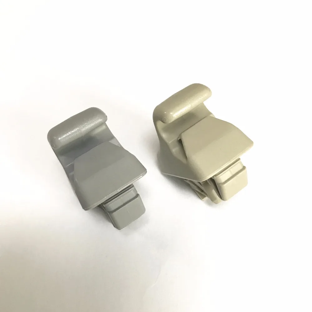 Автомобильный солнцезащитный козырек зажим с крюком Серый Бежевый для Mitsubishi Pajero