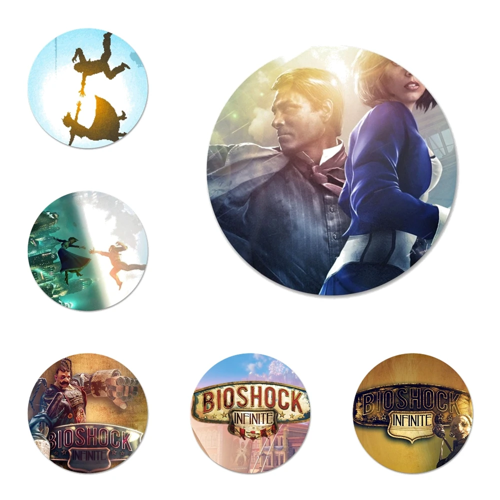 Bioshock infinite Badge Brooch Pin Accessories For Clothes Backpack Decoration gift | Badges