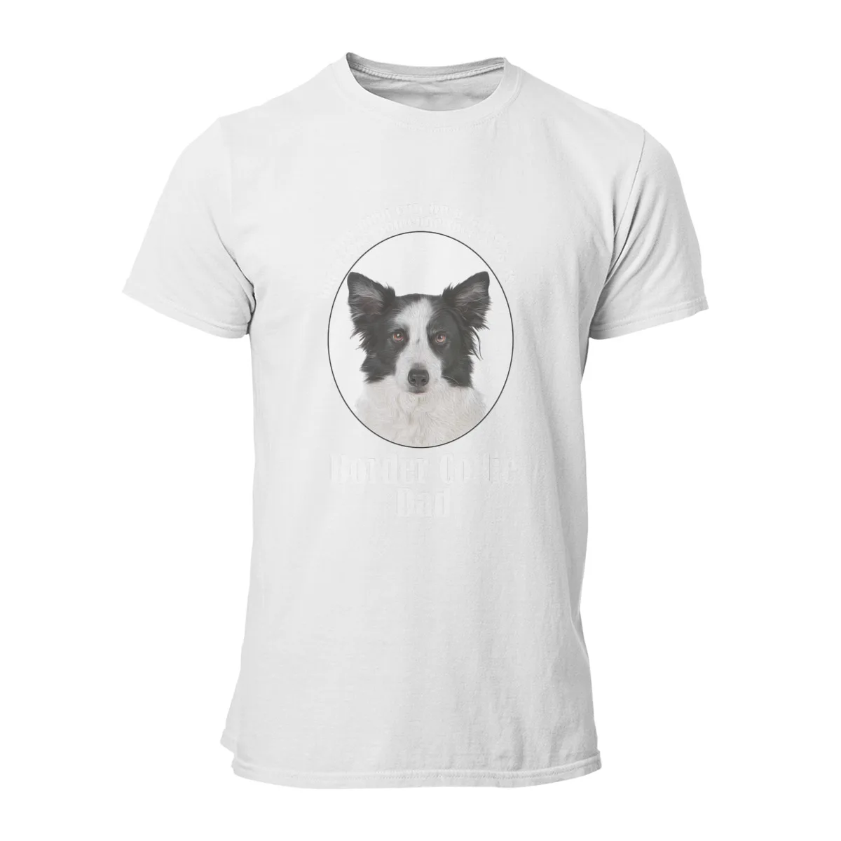 

Men Clothing CmetNi Border Collie Dad Kwaii Games White Funny Gift Kawaii
