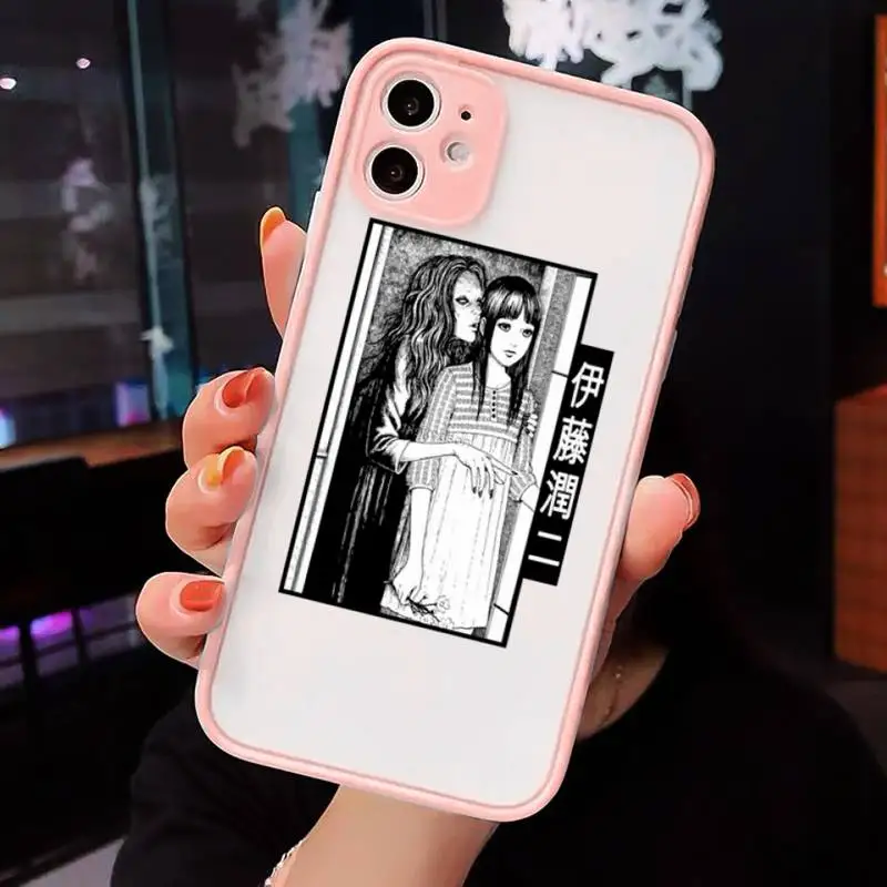 

Junji Ito Japanese Horror Manga Phone Case matte transparent For iphone 7 8 11 12 plus mini x xs xr pro max cover