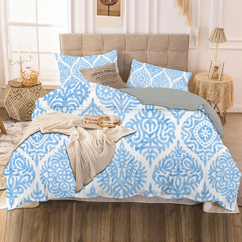 

3d Bohemia printed Bedding Set Nordic Style Traditional Double Bed Duvet Cover Luxury Queen King Size Comforter Set For Home