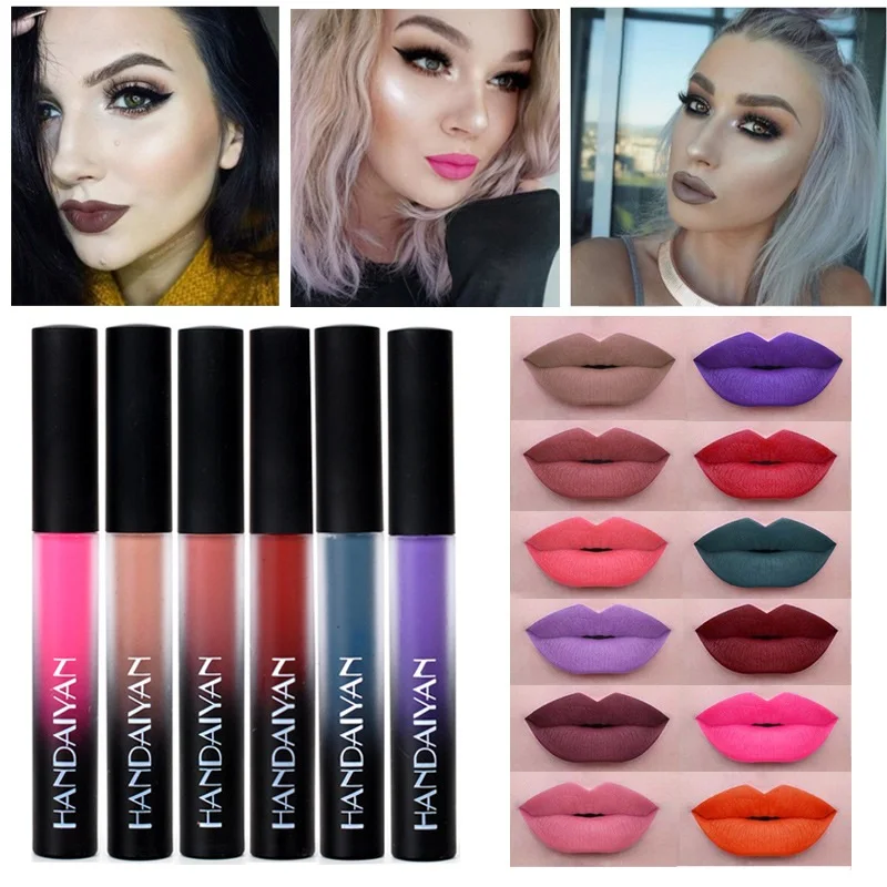 Makeup Liquid Matte Lipstick handaiyan Red Lip Long Lasting Gloss Mate Moisture Cosmetic Lipsticks tools |