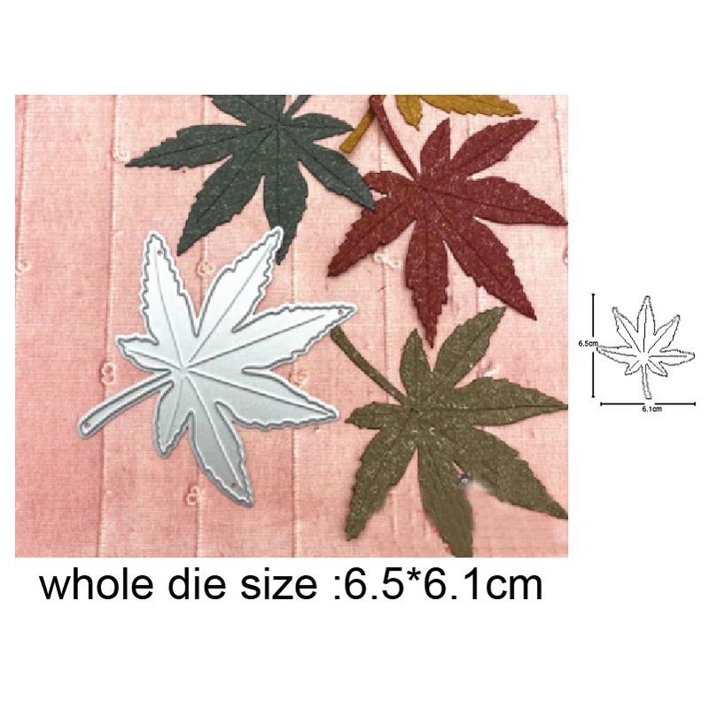

Christmas Maple leaf Metal Cutting Dies Scrapbooking Stencils DIY Paper Cards Decorative Embossing Die Cuts Craft Dies 2020 NEW