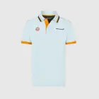 Мужская рубашка-поло с коротким рукавом и отложным воротником