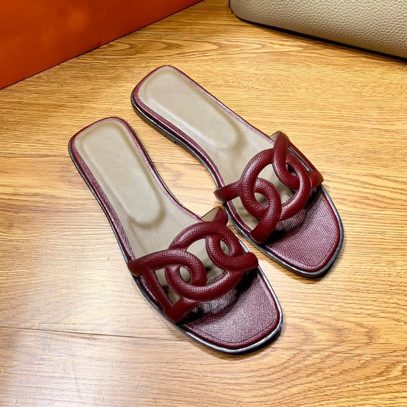 

2021 ladies Sandals Summer Fashion Ladies flat slippers luxury brand slippers high quality