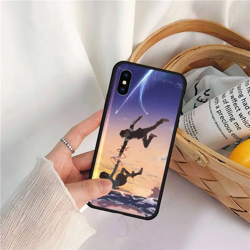 

Anime Your Name Kimi no Na wa Phone Case for iPhone 11 12 pro XS MAX 8 7 6 6S Plus X 5S SE 2020 XR