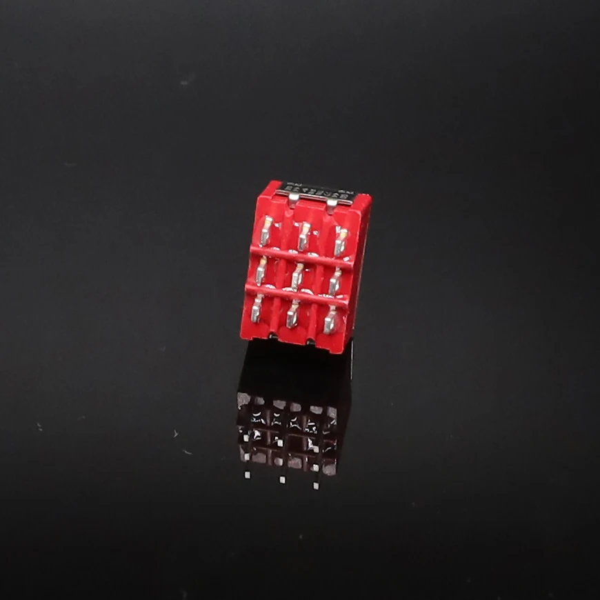 5 шт. мини рычажный переключатель SPDT 9 PIN 3PDT ON 2 Позиция 250V 2A 125V 5A красный
