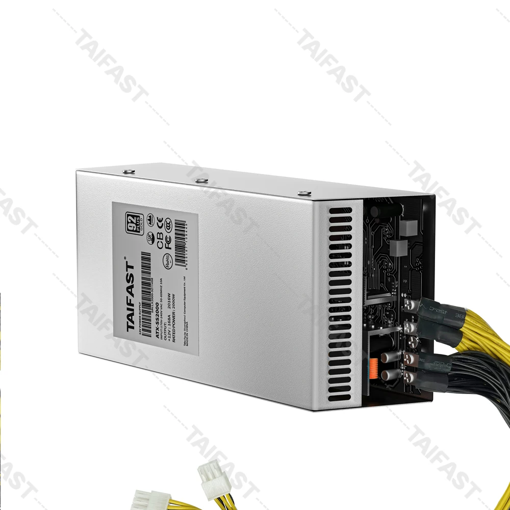 TAIFAST Support 10GPU 2000W  mining power supply Single-channel miner   2000W  12V  power supply