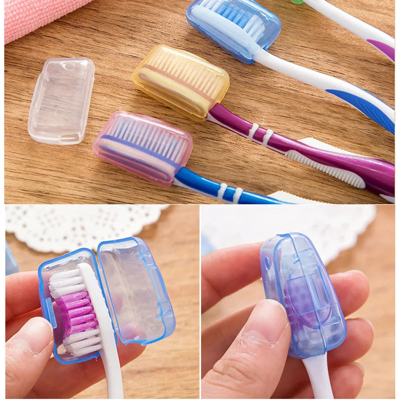 

5Pcs/Lot Portable Toothbrush Head Cover Case For Travel Hiking Camping Toothbrush Box Brush Cap Case Support Bathroom Accessory