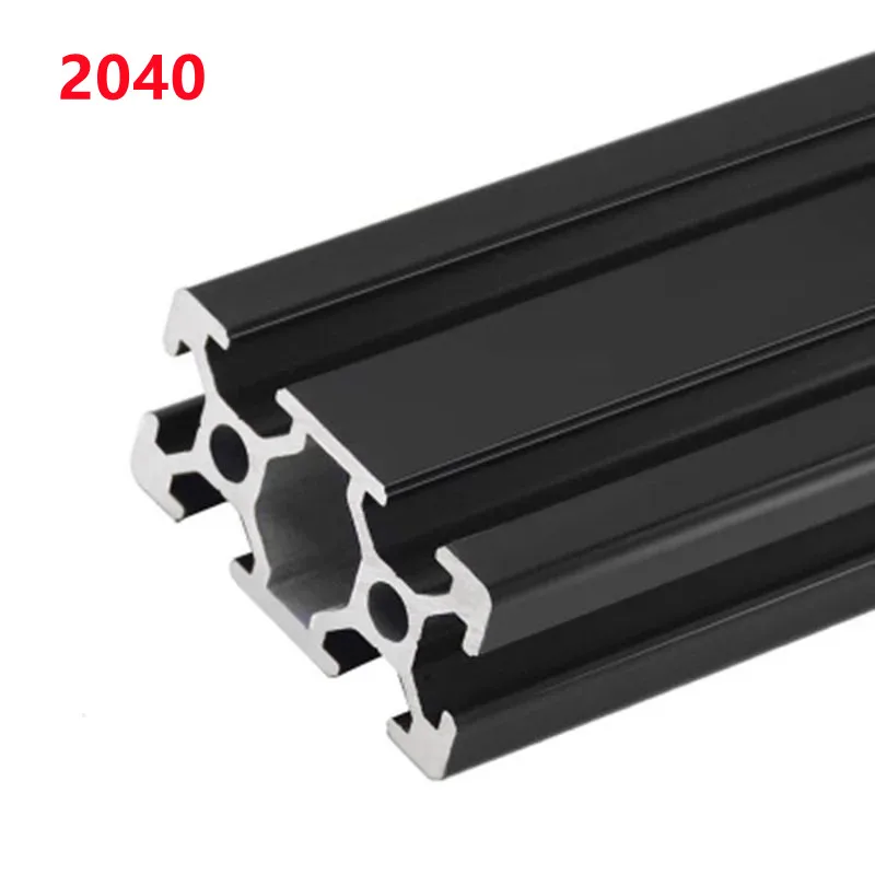 

4 шт. 100-500 мм черный 2040 европейского стандарта анодированный алюминиевый профиль линейная направляющая 200 мм 500 мм для DIY CNC 3D принтера