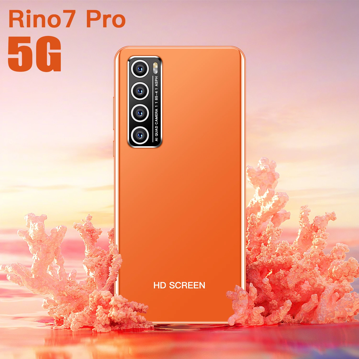 

Cheap Smartphone Rino7 Pro 5.5Inch 8+128GB ROM 24+48MP Camera Multi-Language 4800mAh Battery Face Unlock Hot 5G Mobile Phone