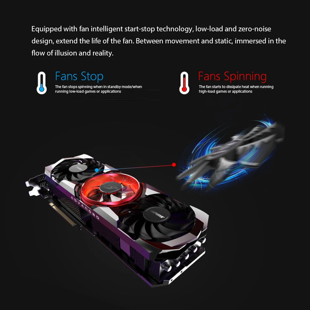 Совершенно новая цветная игровая видеокарта GeForce RTX 3070 Advanced OC 8G 1725-1815 МГц GDDR6 GPU NVIDIA