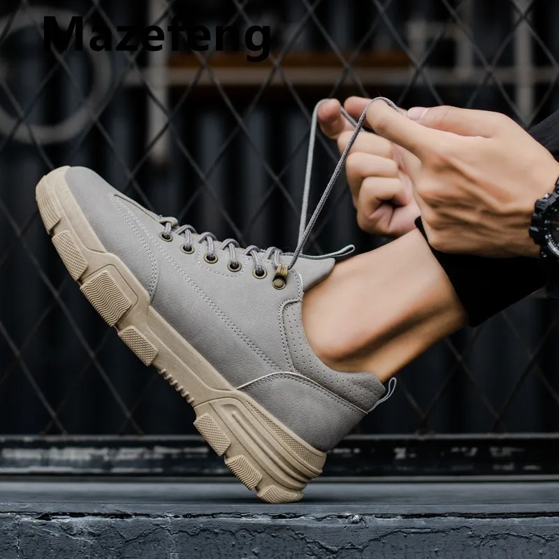 

2021 Men Winter Boots Fashion Leather Boots Men Autumn Winter Snow Casual Shoes Men Outdoor Light Ankle Antislip Warm Zapatos