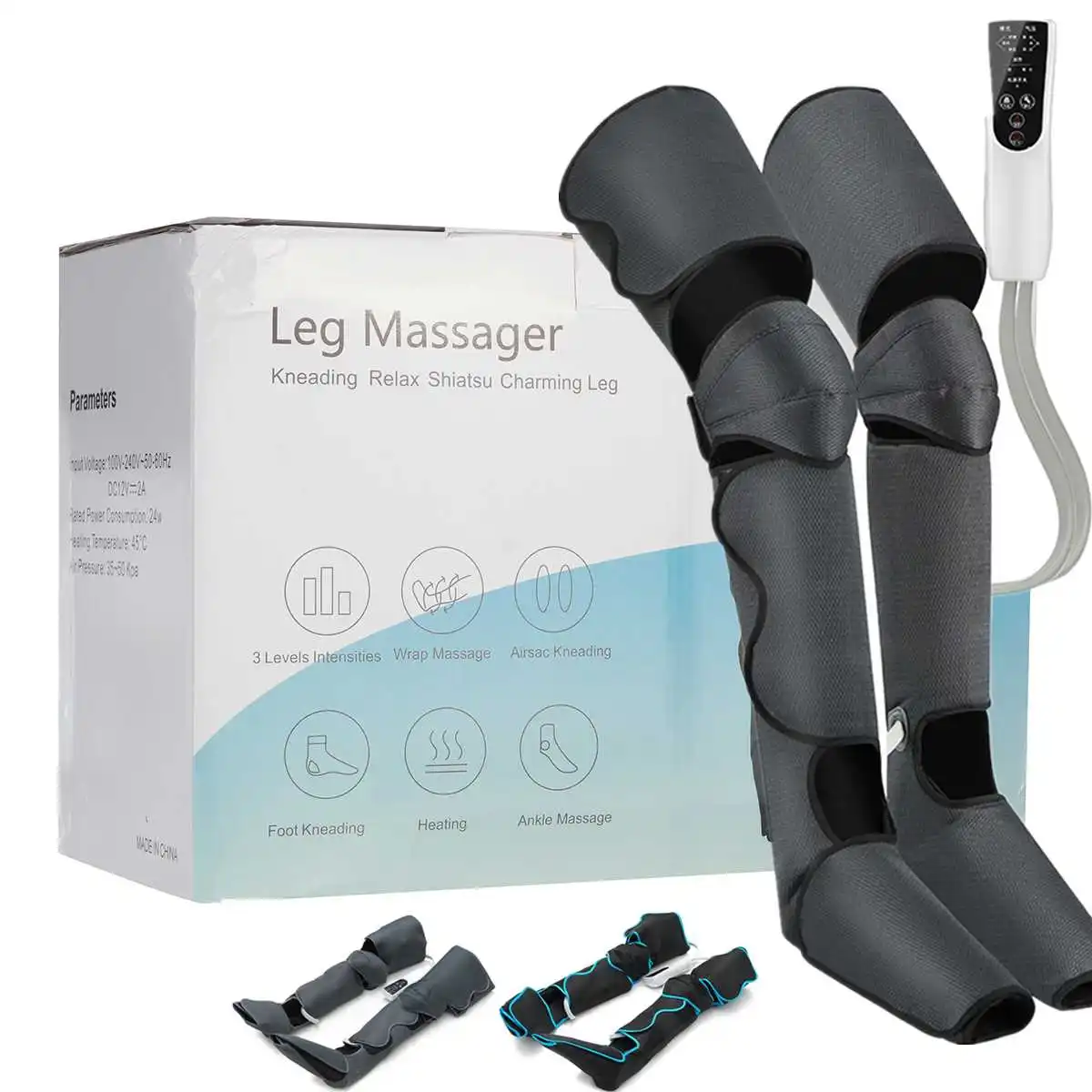 

360° Foot Air Pressure Leg Massager Promotes Blood Circulation, Body Massager, Muscle Relaxation, Lymphatic Drainage Device