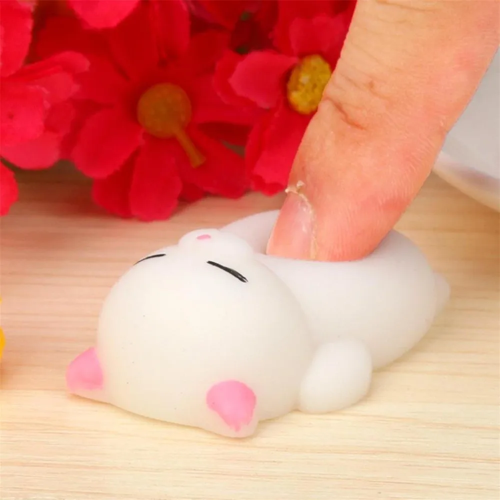 

Squishyies Mochi Squishycat Squeeze Healing Fun Kids Kawaii Toy Stress Reliever Decompression Fidget Toy Stress Relief Gift