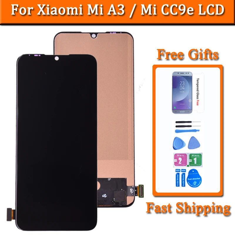

Дисплей для Xiaomi Mi A3 MiA3 ЖК сенсорный экран дигитайзер в сборе для Xiaomi Mi CC9E дисплей Запасная часть