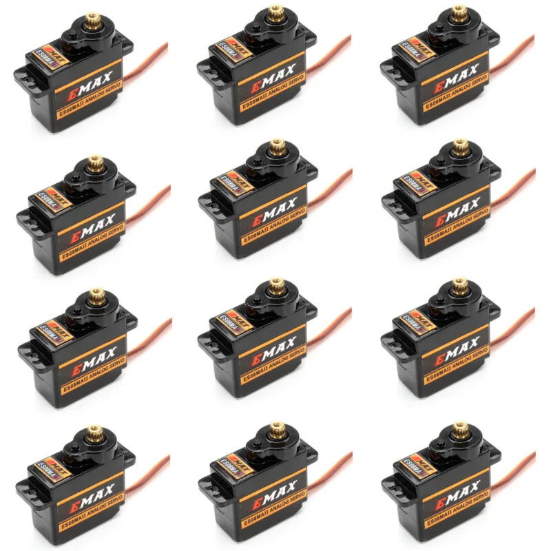 EMAX ES08MAII 12g мини металлическая Шестерня Аналоговый сервопривод для Rc Хобби