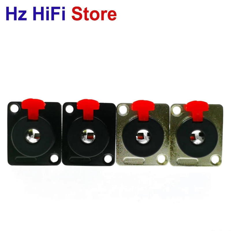 

4 шт. 6,35 гнездо 1/4 дюйма 6,35 мм стерео TRS гнездо с 2 отверстиями Панельное крепление Аудио Микрофон кабель Терминал шасси