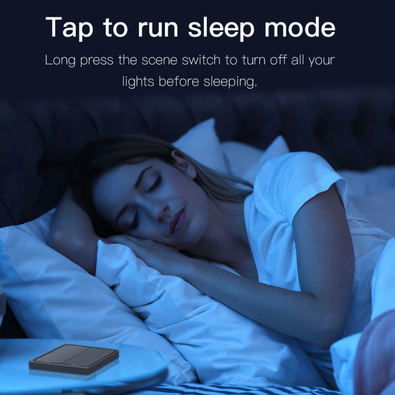 

4 Gang Tuya ZigBee Wireless 12Scene Switch Push Button Controller Battery Powered Automation Scenario Smart Home Work with Alexa