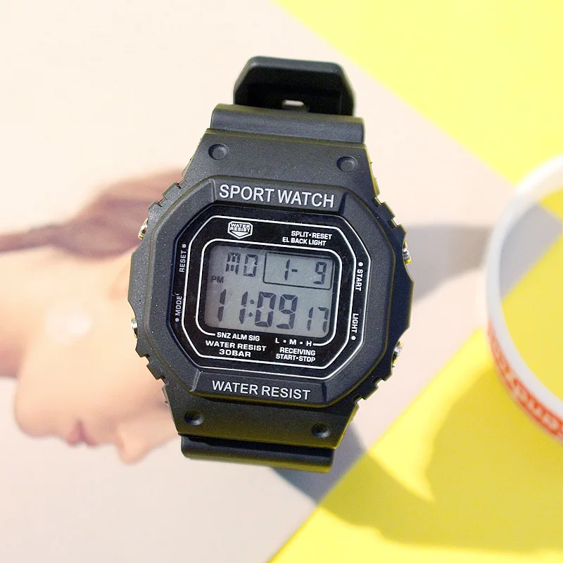 Роскошные женские цифровые часы светодиодные электронные наручные светящиеся