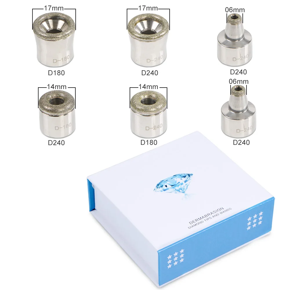 Microdermabrasion Accessary Kit 9 or 6 Tips Diamond Dermabrasion Face Skin Peeling Rejunvenation Wand | Красота и здоровье