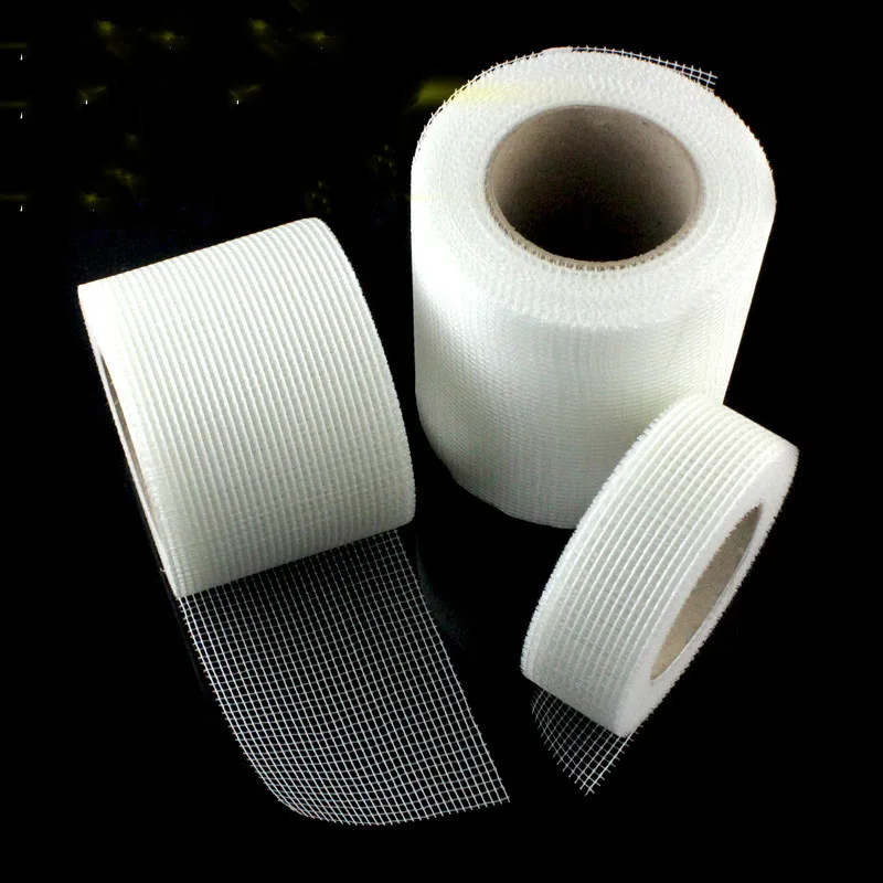 

40M Crack Resistant Fiberglass Mesh White Mosaics Grid cloth professional repair wall Gypsum board seam home renovation Supplies