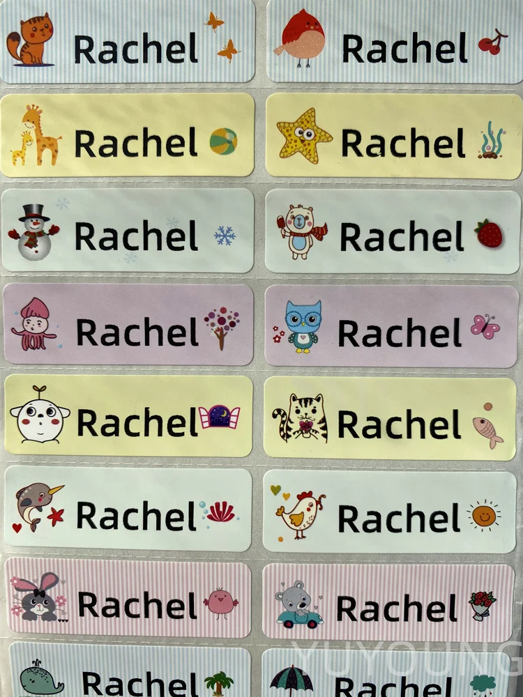 Наклейки с именем на заказ мультяшная наклейка водонепроницаемые