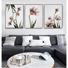 Картина маслом для гостиной, Декор для дома, холст с цветами тюльпанами, s и принты в скандинавском стиле, Современная Модульная Настенная картина