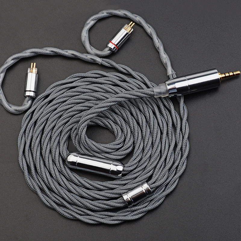 NiceHCK GreyFlag 7N OCC and 6N OFC Mixed Flagship Earphone Replace Cable 3.5/2.5/4.4mm MMCX/0.78MM 2Pin For ST-10S Lofty Topguy - купить по