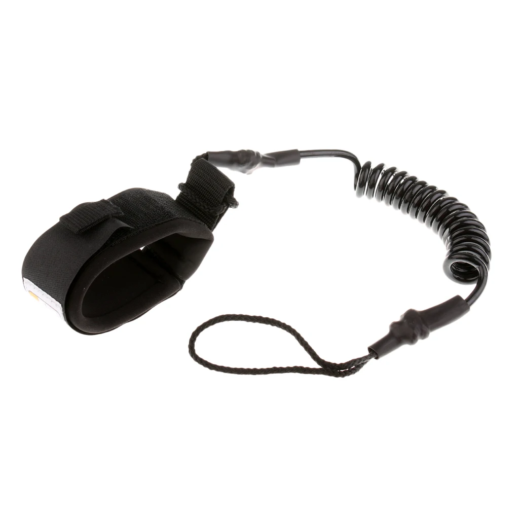 Лонгборд для серфинга поводок 5 'Спиральный стоячий весло доска черный|Серфинг|