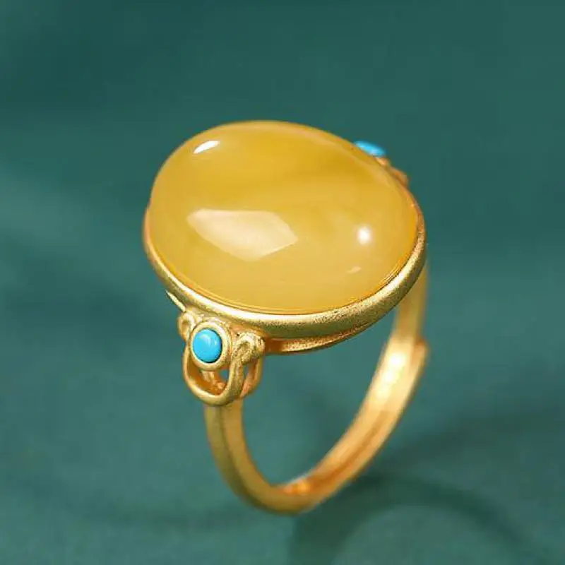 

Женское кольцо из серебра 925 пробы, с бирюзой