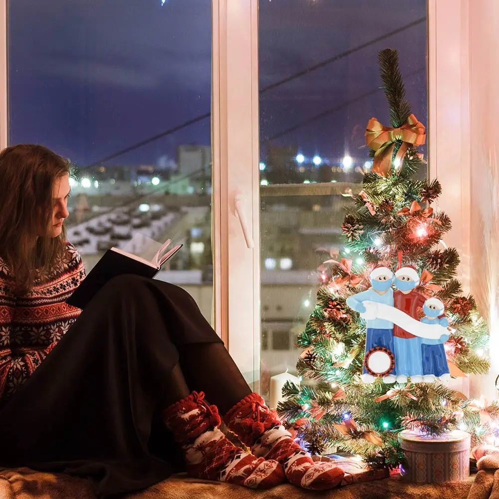 

2021 Christmas Decorations Snowman New Year Safty Quarantine Party Gift Xmas Ornament Christmas Decorations For Home