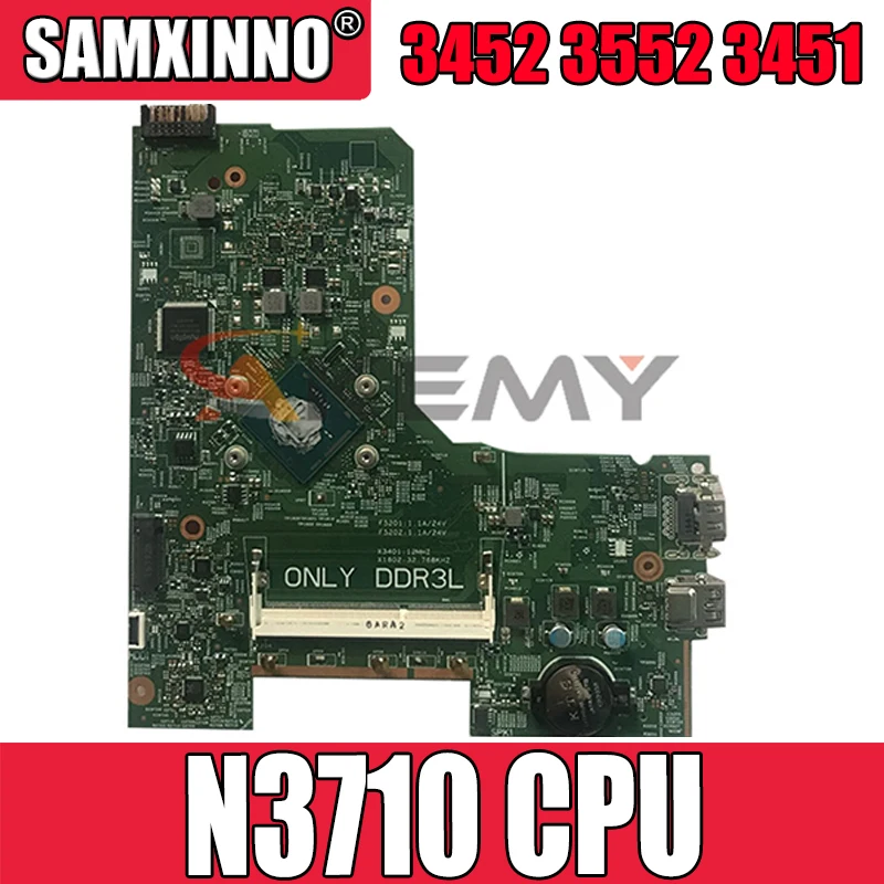 

Akemy для DELL Inspiron 3452 3552 3451 Материнская плата ноутбука CN-0V0D1T 0V0D1T V0D1T Pentium N3710 Процессор 14279-1