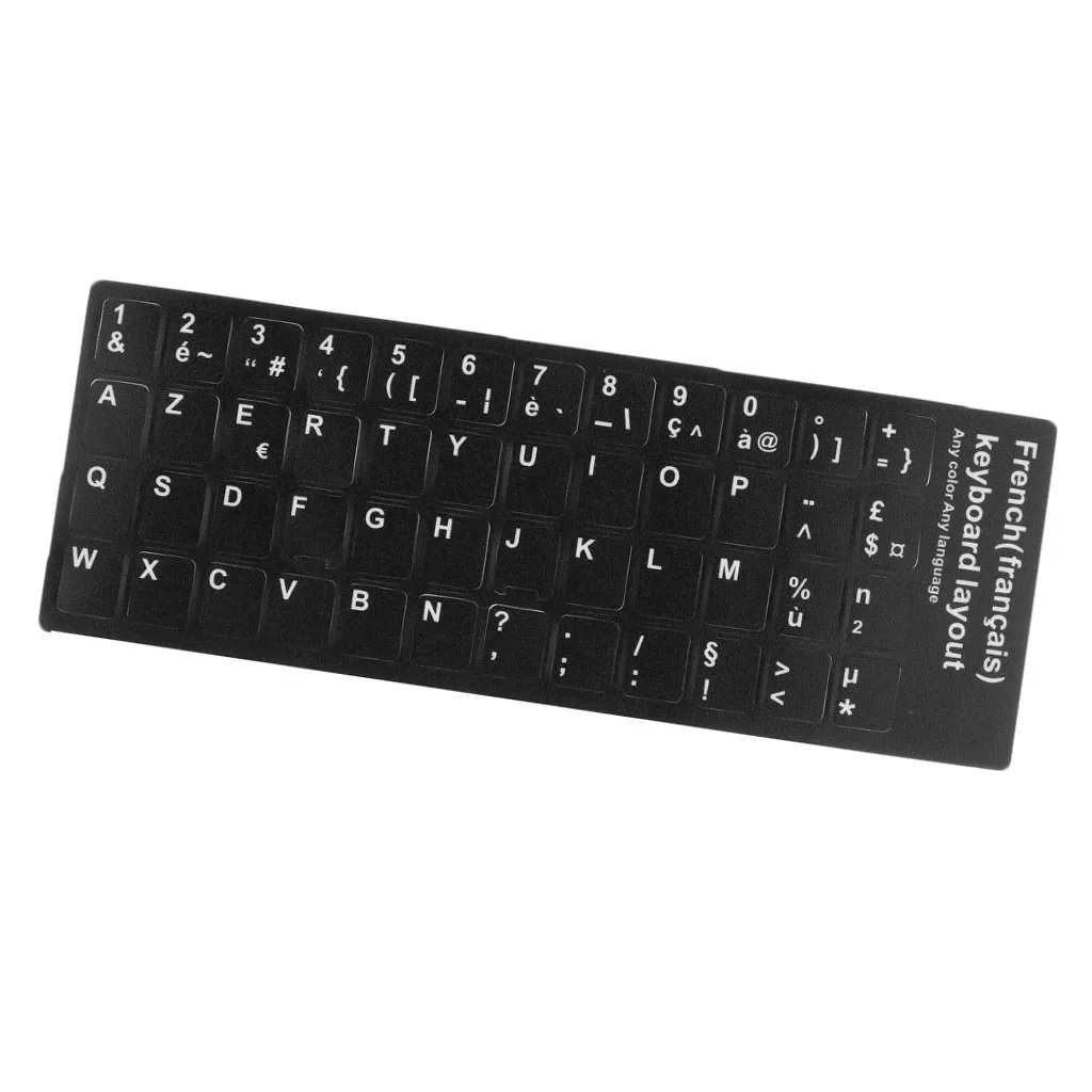 Наклейка на клавиатуру для ноутбука французском языке Защитная пленка