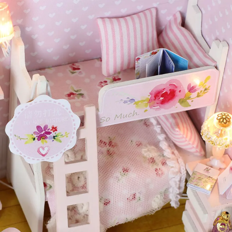 Diy 3D Miniature Doll House Kits Roombox Furniture Dollhouse Dust Cover Toys Birthday Gift for Children Adult | Игрушки и хобби