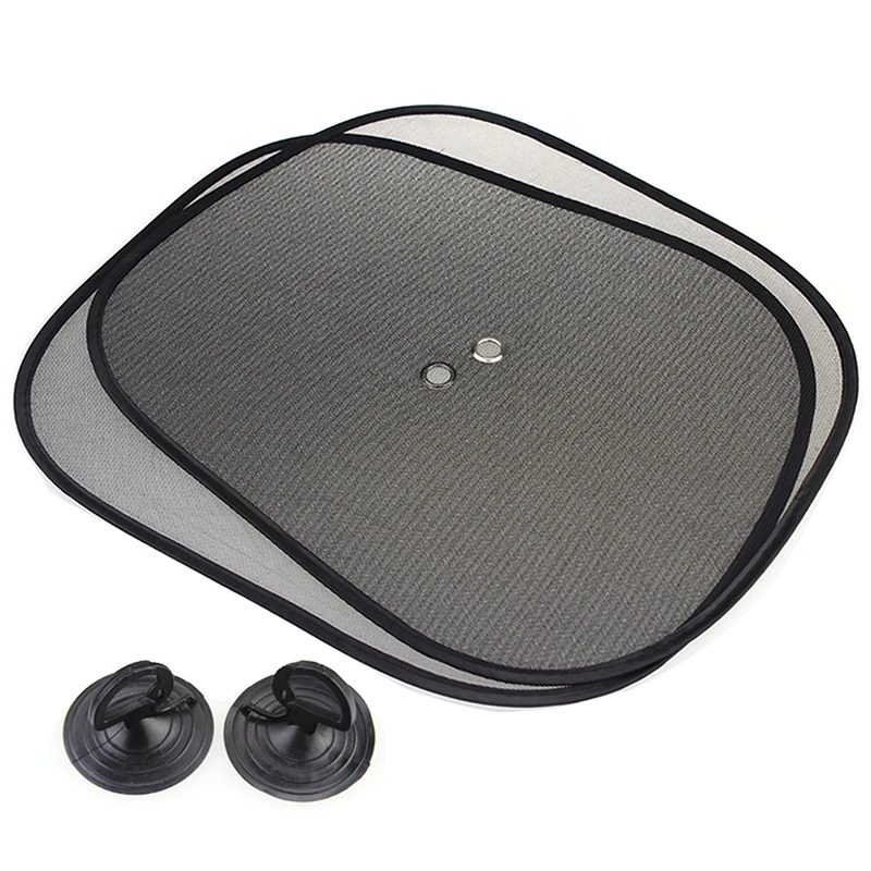 

1 пара автомобильных солнцезащитных наклеек, сетчатая Автомобильная Электростатическая Солнцезащитная наклейка, теплоизоляционная пленк...