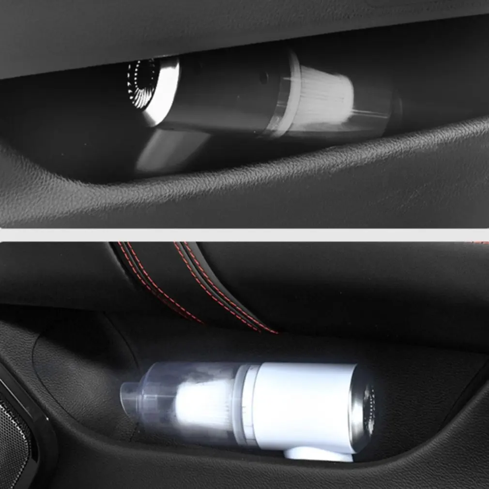 

Powerful Mini Car Vacuum Cleaner With LED Light Lasting Suction No Attenuation Low Noise Fast Vacuum Cleaner