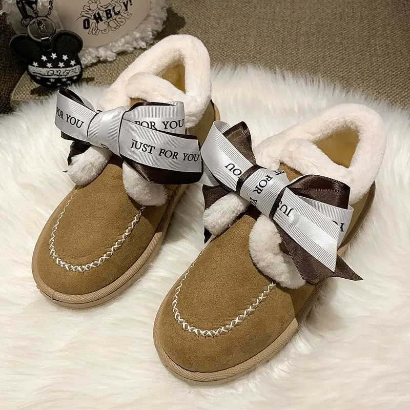 Platform Comfortable Winter Casual Women Boots New Fashion Women Australia Snow Boots Women Suede Warmth Ankle Boots Botas Mujer