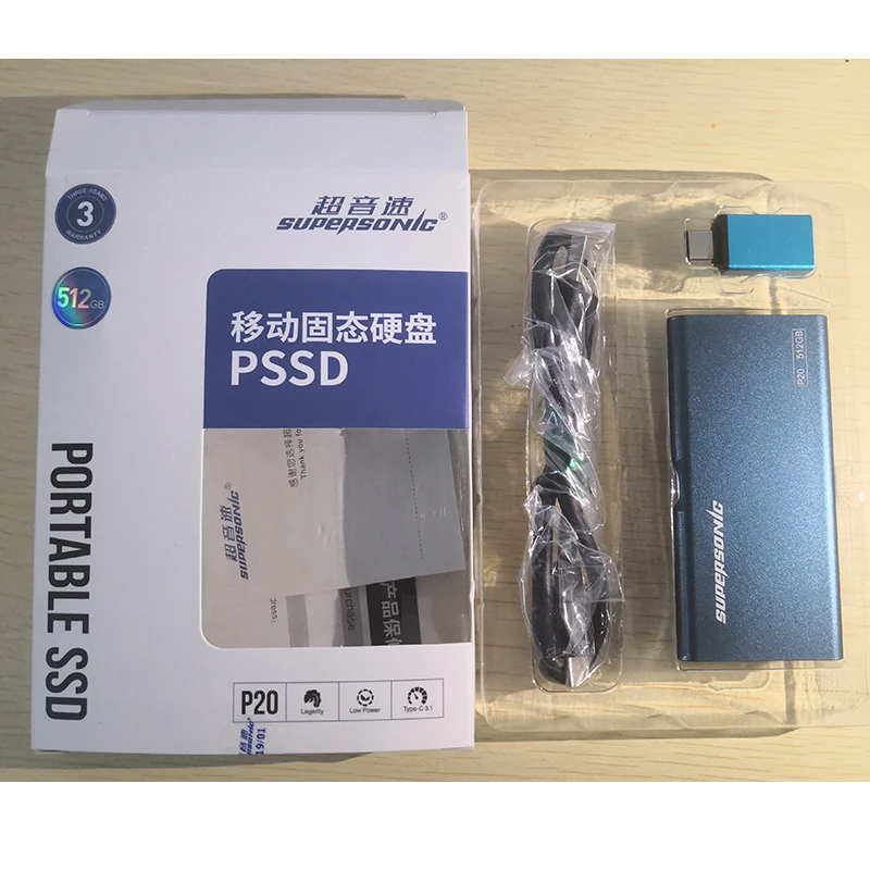 Портативный внешний твердотельный накопитель SSD 1 ТБ 128 ГБ 256 512 USB 3 0 диски Typc-C для