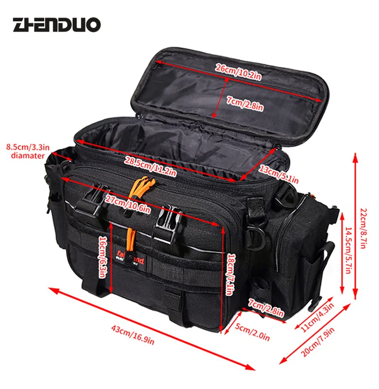 

Новая черная сумка, рыболовный крючок, снасть, удерживание лески, сумка для удочки, аксессуары для кемпинга и пикника