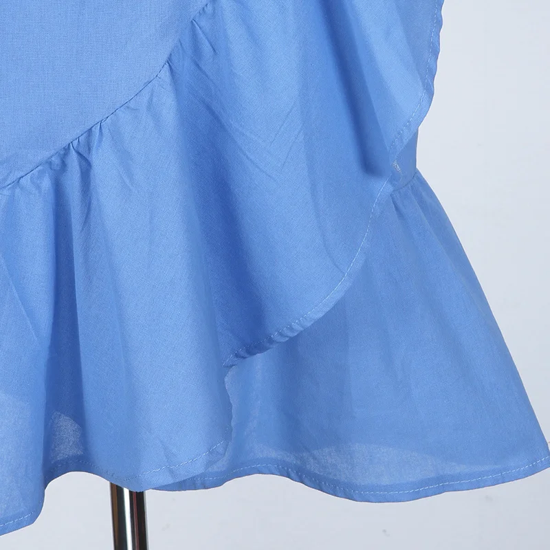 

Korean Style Ladies New Single-Breasted Cardigan Solid Color Simple and Irregular One-Piece Wrap Skirt