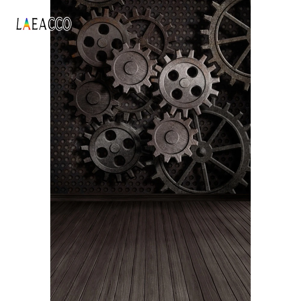 Фон для фотосъемки с изображением старой кирпичной стены стимпанк дома ржавые